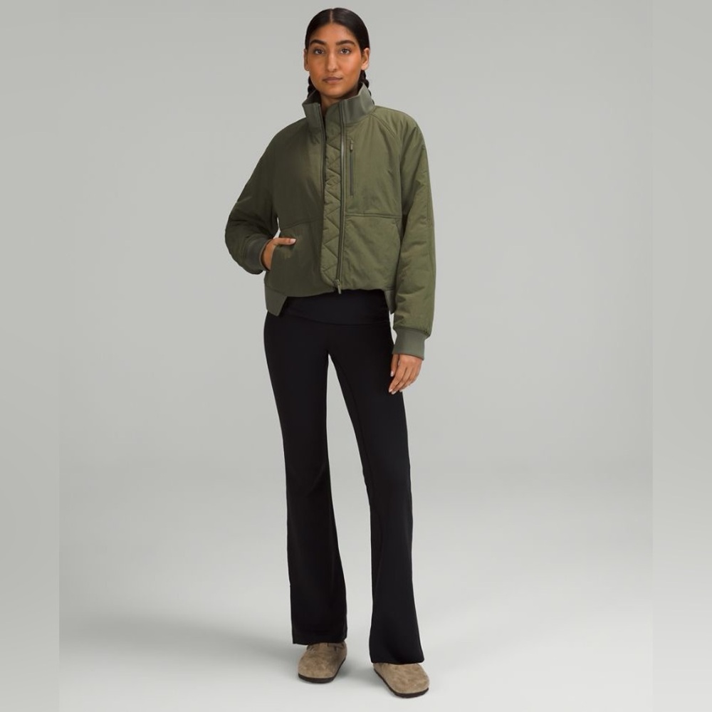 lululemon athletica Olive Green Quilted Utility Jacket
